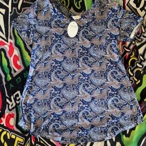 Sweetnight short sleeve shirt size M NWT